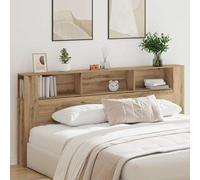 Headboard Cabinet with Shelf Artisan Oak 220 x 18.5 x 102.5 cm