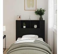 vidaXL Headboard Cabinet Black Oak 100 x 19 x 104.5 cm Engineered Wood