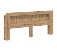 vidaXL Headboard Cabinet with Storage Artisan Oak Engineered Wood