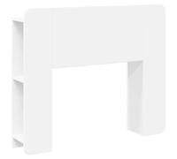 vidaXL Headboard Cabinet with Storage Concrete Grey Engineered Wood