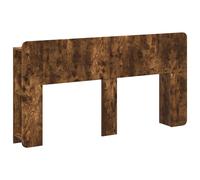 vidaXL Headboard Cabinet with Storage Concrete Grey Engineered Wood