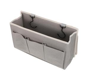 Headboard Caddy 4 Pocket Hanging Storage Basket with Fasteners