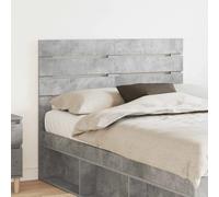 Headboard Concrete Grey 123x3x100cm Engineered Wood Modern Rectangular Indoor UK