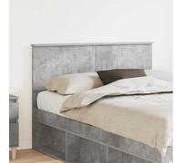 Headboard Concrete Grey 123x7x90cm Engineered Wood Minimalist Rectangular Indoor