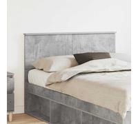 Headboard Concrete Grey Engineered Wood 123x3x90 cm Modern Rectangular Durable.