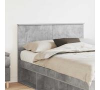 Headboard Concrete Grey Engineered Wood 123x3x90 cm Modern Rectangular Durable.