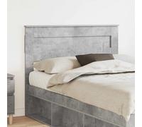 Headboard Concrete Grey Engineered Wood 123x7x100cm Minimal Modern Bedroom Panel