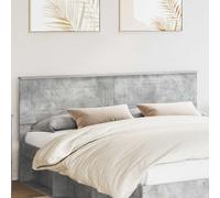 Headboard Concrete Grey Engineered Wood 183x90cm Modern Rectangular Slim Durable