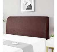 Headboard Cover for Bed Elastic Stretch Slipcover Covers Headboard Bed Lining for Dustproof Protector Cover in Spandex Fabric Soft Protective Coverage of Padded Bed Single Double(150CM(140-160CM),Bro
