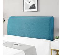 Headboard Cover For Bed Elastic Stretch Slipcover Covers Headboard Bed Lining For Dustproof Protector Cover In Spandex Fabric Soft Protective Coverage Of Padded Bed Single Double(200CM(190--220CM),Blu