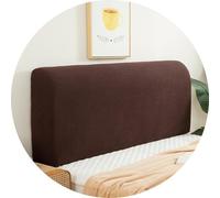 Headboard Cover for Full Queen Cal King Size Bed, Polar fleeceDustproof Head Board Wrap, Stretch All-Inclusive Bed Head Protector Cover Modern Bedroom Decoration(Chocolate,67-75in (170-190cm))