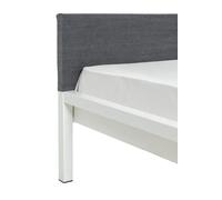 Headboard cover for Pure bed, powder-coated steel, 160 cm / stonewashed graphite, Hans Hansen SINGLE PIECES