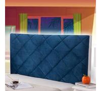Headboard Cover King Size White Headboard Slipcover Double Bed Headboard Cover for Queen Protection Cover Single/Double/Queen King/Super King Size Beds,blue-160cm