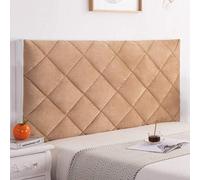 Headboard Cover Washable Dust-Proof 360° Protector Complete Set 150cm Grey Fits 140-170cm Headboards Stylish Fabric Elegant Champagne Design.