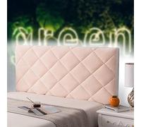 Headboard Covers for Double Bed Gold Headboard Slipcover Padded Headboard Protection Cover Bed Back Protector Headboards Covers Single Double Queen King,pink-150cm