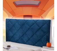 Headboard Covers for Double Bed Grey Padded Headboard Cover Expandable Cover Bedside Cover Slip Covers Decoration Stretch Quilted Bed Head Covers,blue-180cm