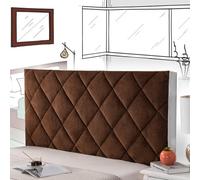 Headboard Covers for Single/King/Double Bed Headboard Slipcover All-Inclusive Modern Elastic Headboard Cover Single Double Queen Wooden/Leather Headboard,brown-150cm