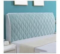 Headboard Covers, Thickened Anti-collision Bed Head Cover, Full Covered Lace Quilting Dust Cover, for Single/Double/King/Super King Size,Light Green B,220cm