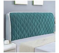 Headboard Covers, Thickened Anti-collision Bed Head Cover, Full Covered Lace Quilting Dust Cover, for Single/Double/King/Super King Size,Dark Green B,180cm
