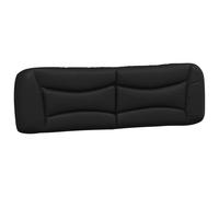 Headboard Cushion Bed Cushion Pillow Back Headboard Black Faux Leather vidaXL