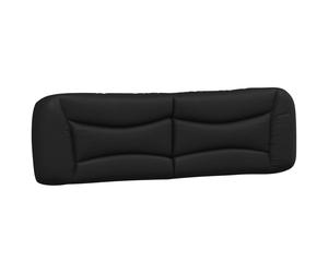Headboard Cushion Bed Cushion Pillow Back Headboard Black Faux Leather vidaXL