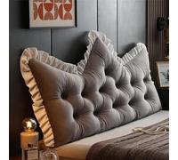 Headboard Cushion, Soft Princess Style Crown Back Cushion for Sitting in Bed, Long Cushion for Bed, Reading Cushion, Cushion Backrest,1,90 * 50cm