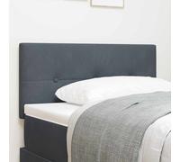 Headboard Dark Grey Velvet 80 x 7 x 88 cm Wall-mounted Adjustable Low Chic Panel