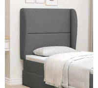 vidaXL Headboard Ear Dim Grey 80 x 23 x 6 cm Fabric, Stylish, Foam Filled Headbo