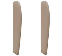 Headboard Ear Brown 80 x 23 x 6 cm PVC with Wood Frame Sturdy Bed Accessories Easy Assembly Comfortable Foam Filling Modern Design