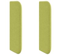 Headboard Ear Green 40.5 x 40.5 x 4 cm Fabric with Wood Material Frame, Durable and Sturdy, Modern Bed Accessories, Easy Assembly for Bedroom Frame, Comfortable Padding