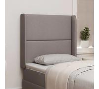 Headboard Ear Taupe Fabric 80x16x4cm Engineered Wood Frame Foam Durable PanelUK