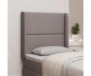 Headboard Ear Taupe Fabric 80x16x4cm Engineered Wood Frame Foam Durable PanelUK