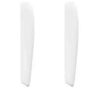 Headboard Ear White PVC with Wooden Frame 80 x 23 x 6 cm Modern Bed Accessories for Bedroom, Sturdy Replacement Part with Easy Assembly, Non-Slip Bracket for Slatted Frame and Mattress