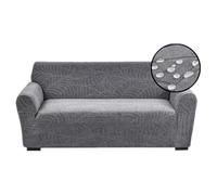 HEADBOARD Elastic Couch Covers,1/2/3/4 Seater Sofa Cover,Waterproof Furniture Protector,1-Piece Slipcover for Dogs/Cats,Universal Couch Protector,Stretch Sofa Slipcover (dark grey,4 seat:230-300CM)