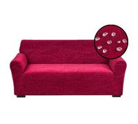 HEADBOARD Elastic Couch Covers,1/2/3/4 Seater Sofa Cover,Waterproof Furniture Protector,1-Piece Slipcover for Dogs/Cats,Universal Couch Protector,Stretch Sofa Slipcover (red,4 seat:230-300CM)