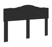 Headboard Black Oak 160 cm Engineered wood