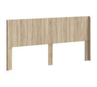 Headboard Engineered Wood Modern Bedroom Rectangular Vertical Slat vidaXL