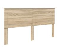 Headboard High Gloss White 100cm Engineered Wood Wall-Mounted Adjustable 203cm L
