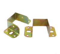 Headboard Footboard 2 Pack U Shaped Bed Frame Connecting Brackets Metal Centre Support Fixings Stainless Steel Iron Bed Hinge Connector for Components (40mm)
