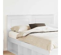 Headboard Gloss White 143x3x90cm Engineered Wood Modern Rectangular Panel Sleek
