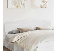 Headboard Gloss White 183x3x90cm Engineered Wood Modern Rectangular 180cm Sleek