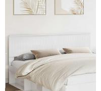 Headboard Gloss White 183x7x90cm Engineered Wood Modern Minimalist Rectangular.