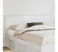 Headboard Gloss White Engineered Wood 163x7x90cm Modern Rectangular SleekPanels