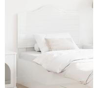 Headboard Gloss White Engineered Wood 83x3x100 cm Modern Minimalist Rectangular