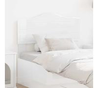 Headboard Gloss White Engineered Wood 93 x 3 x 90 cm Modern Rectangular For Beds