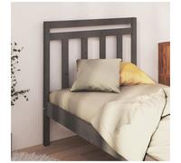 Headboard Grey 95x100cm Solid Pine Untreated Rustic Slatted Wooden Panel Modern