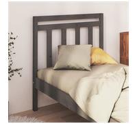 Headboard Grey 95x100cm Solid Pine Untreated Rustic Slatted Wooden Panel Modern