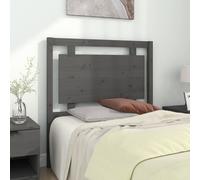 Headboard Grey Solid Pine Wood 95.5x100 cm Rustic Wooden Bed Backboard Single UK