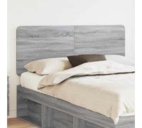 Headboard Grey Sonoma Engineered Wood 163x3x100 cm Contemporary Rect. Easy-Care.