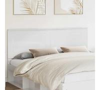Headboard Gloss White 100 cm Engineered Wood